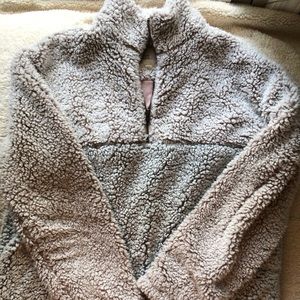 Sherpa sweatshirt/crew neck